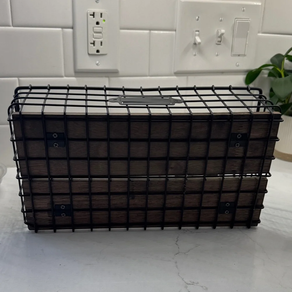 Adrit Wall Organizer with Wall Basket